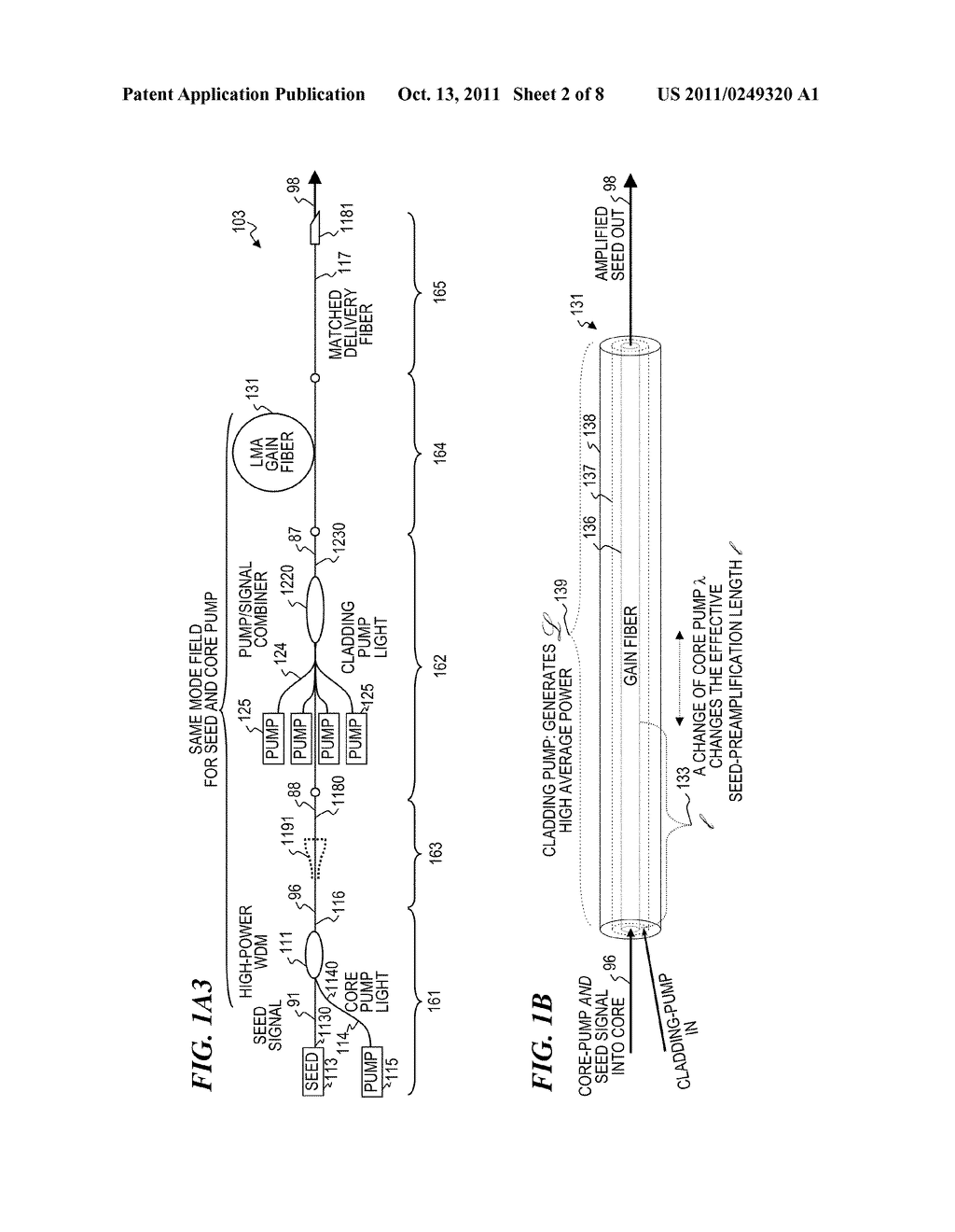 HIGH BEAM QUALITY AND HIGH AVERAGE POWER FROM LARGE-CORE-SIZE     OPTICAL-FIBER AMPLIFIERS - diagram, schematic, and image 03