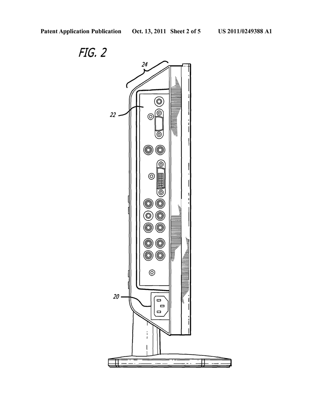 BACK PANEL FOR VIDEO DISPLAY DEVICE - diagram, schematic, and image 03