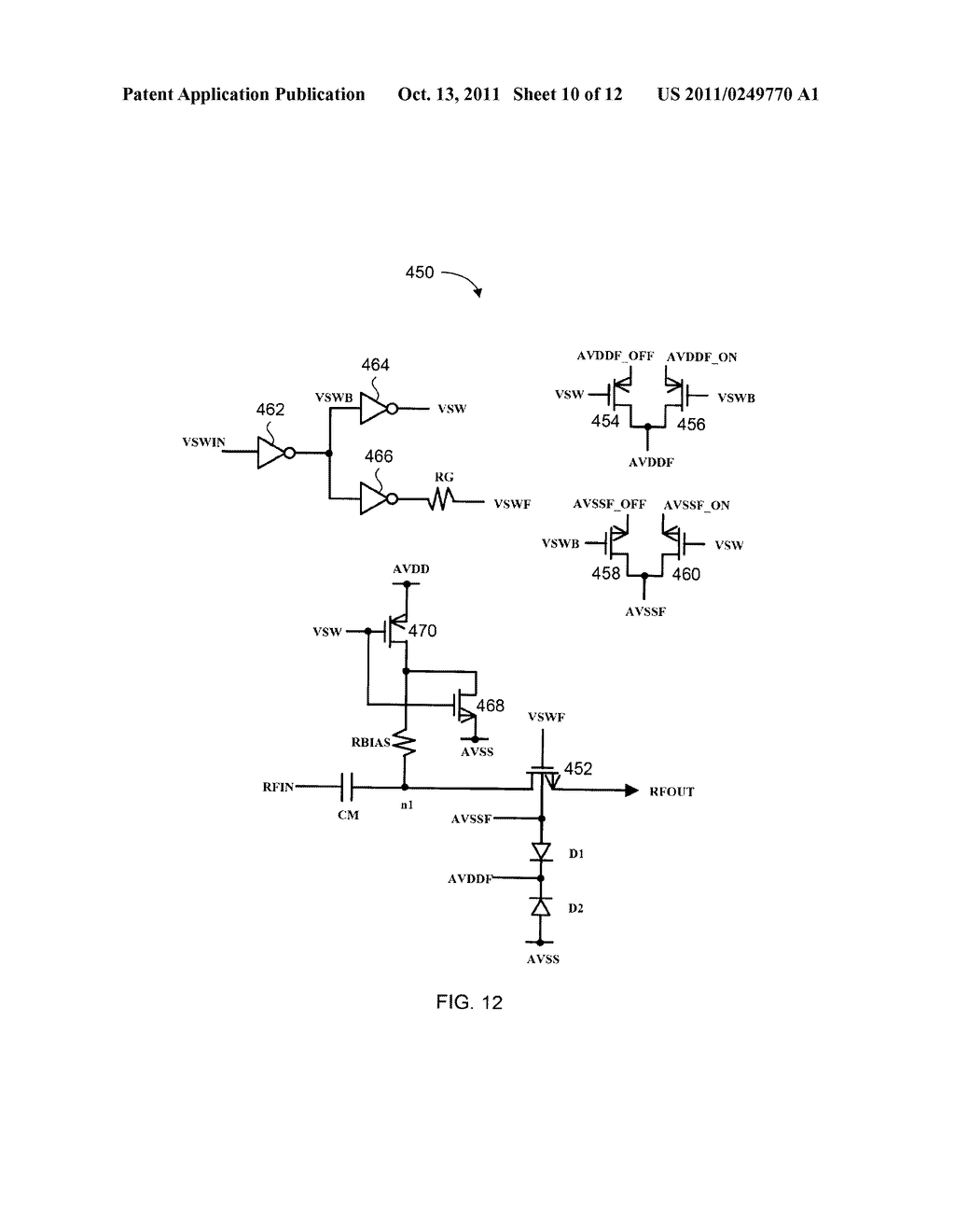  PASSIVE TRANSMITTER ARCHITECTURE WITH SWITCHABLE OUTPUTS FOR WIRELESS     APPLICATIONS - diagram, schematic, and image 11