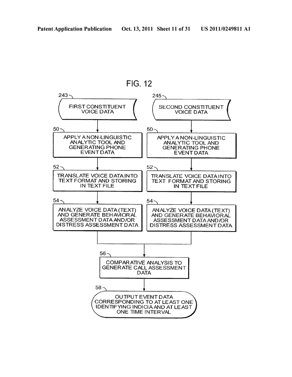 Method and System for Analyzing Separated Voice Data of a Telephonic     Communication Between a Customer and a Contact Center by Applying a     Psychological Behavioral Model Thereto - diagram, schematic, and image 12