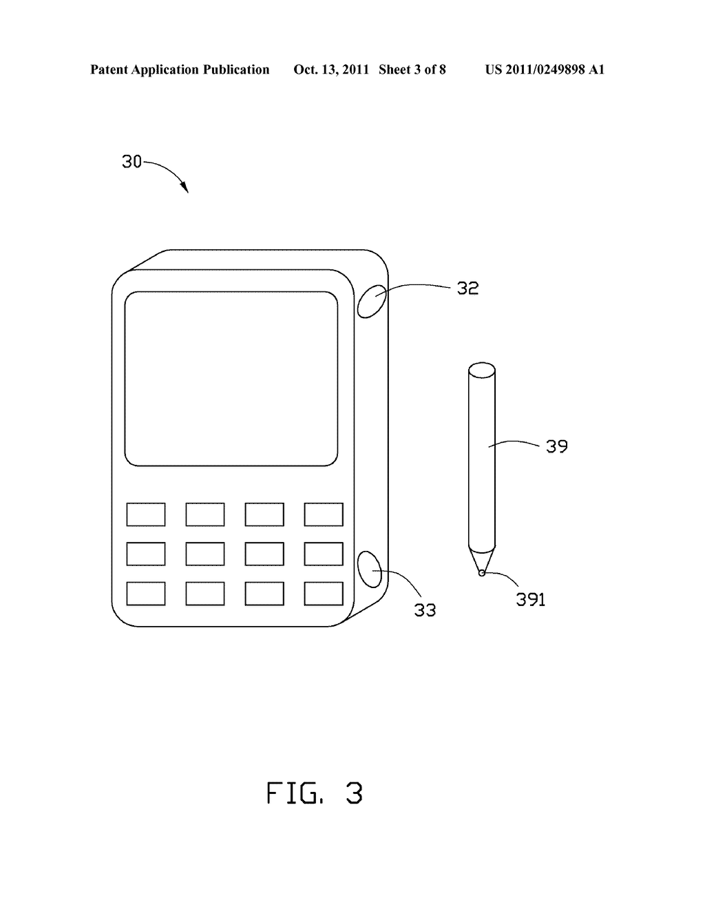 HANDWRITING RECOGNITION DEVICE HAVING AN EXTERNALLY DEFINED INPUT AREA - diagram, schematic, and image 04