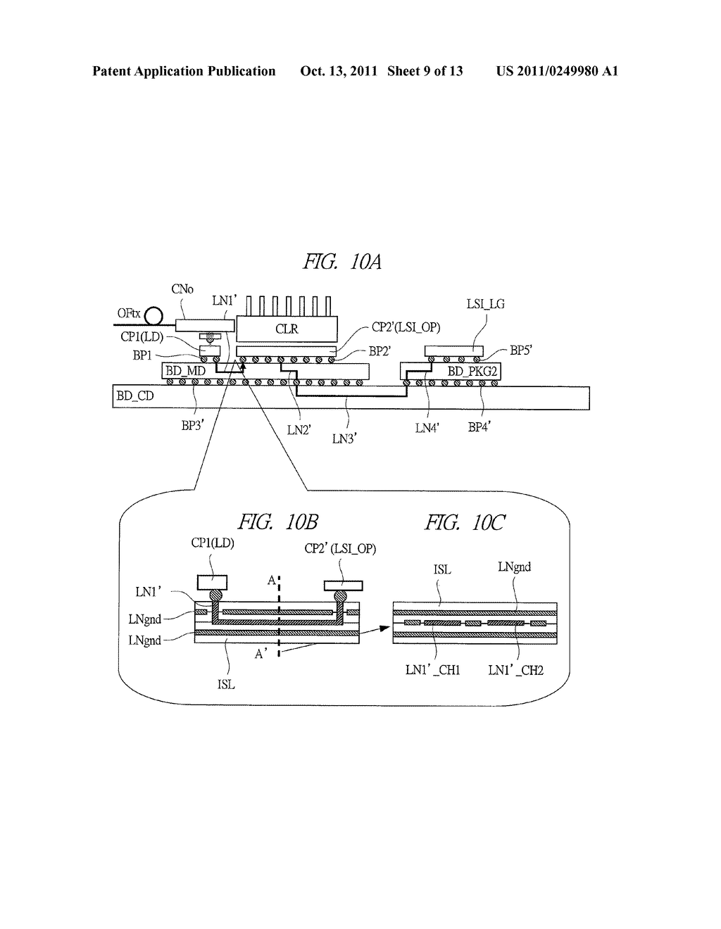 OPTICAL COMMUNICATION MODULE AND OPTICAL COMMUNICATION DEVICE - diagram, schematic, and image 10