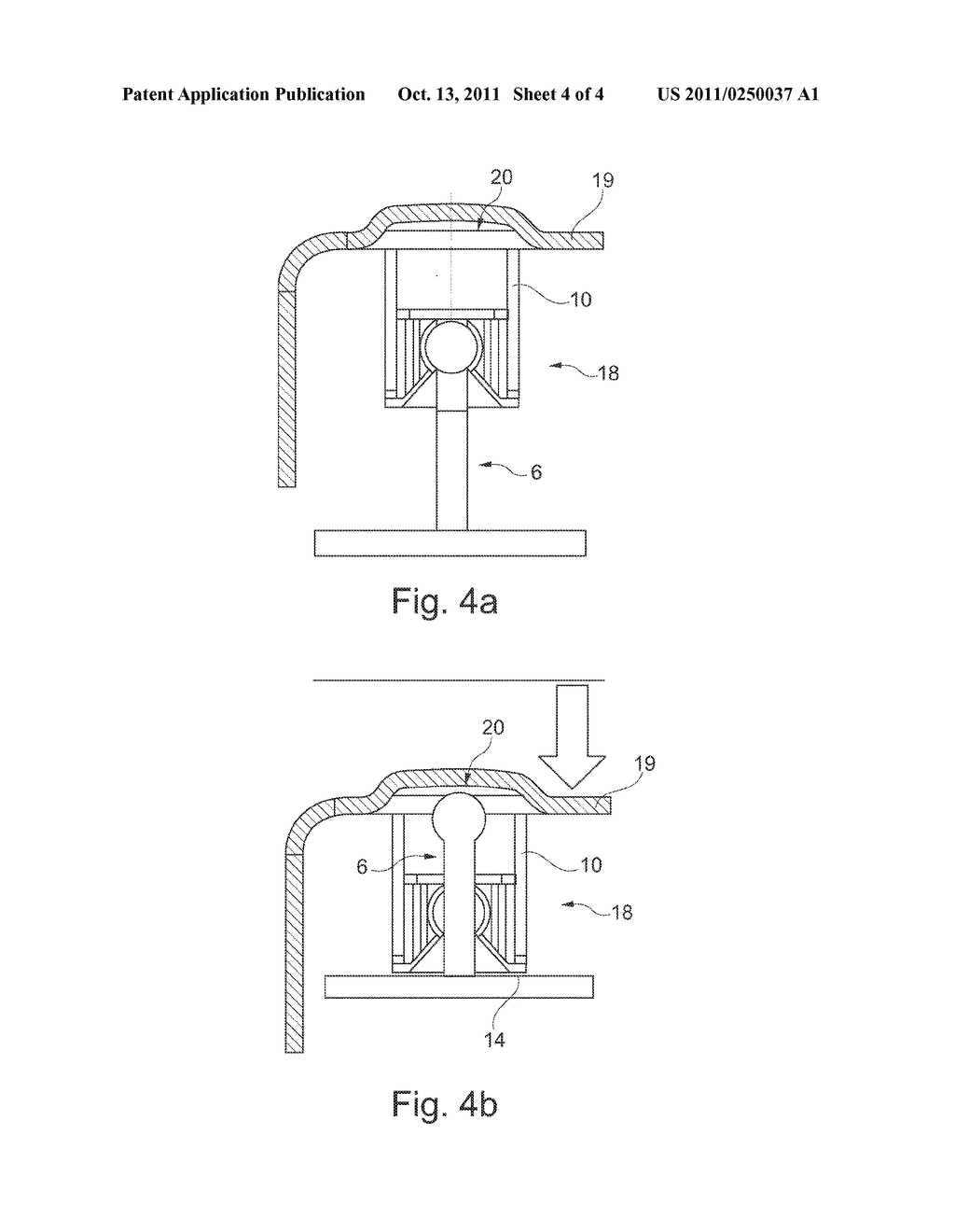 FASTENING DEVICE OF A COVER ON A STATIONARY COMPONENT SITUATED IN THE     FRONT AREA OF A MOTOR VEHICLE - diagram, schematic, and image 05