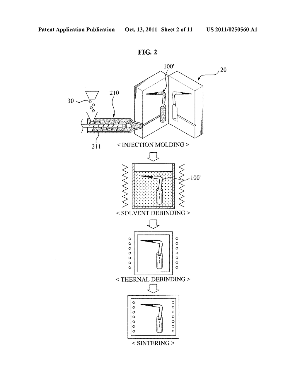DENTAL AND MEDICAL ULTRASONIC TIP AND METHOD OF MANUFACTURING THE SAME - diagram, schematic, and image 03