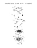 BURN-IN SOCKET HAVING ACTUATING MECHANISM DRIVEN ALTERNATIVELY FOR DRIVING     SLIDING PLATE diagram and image