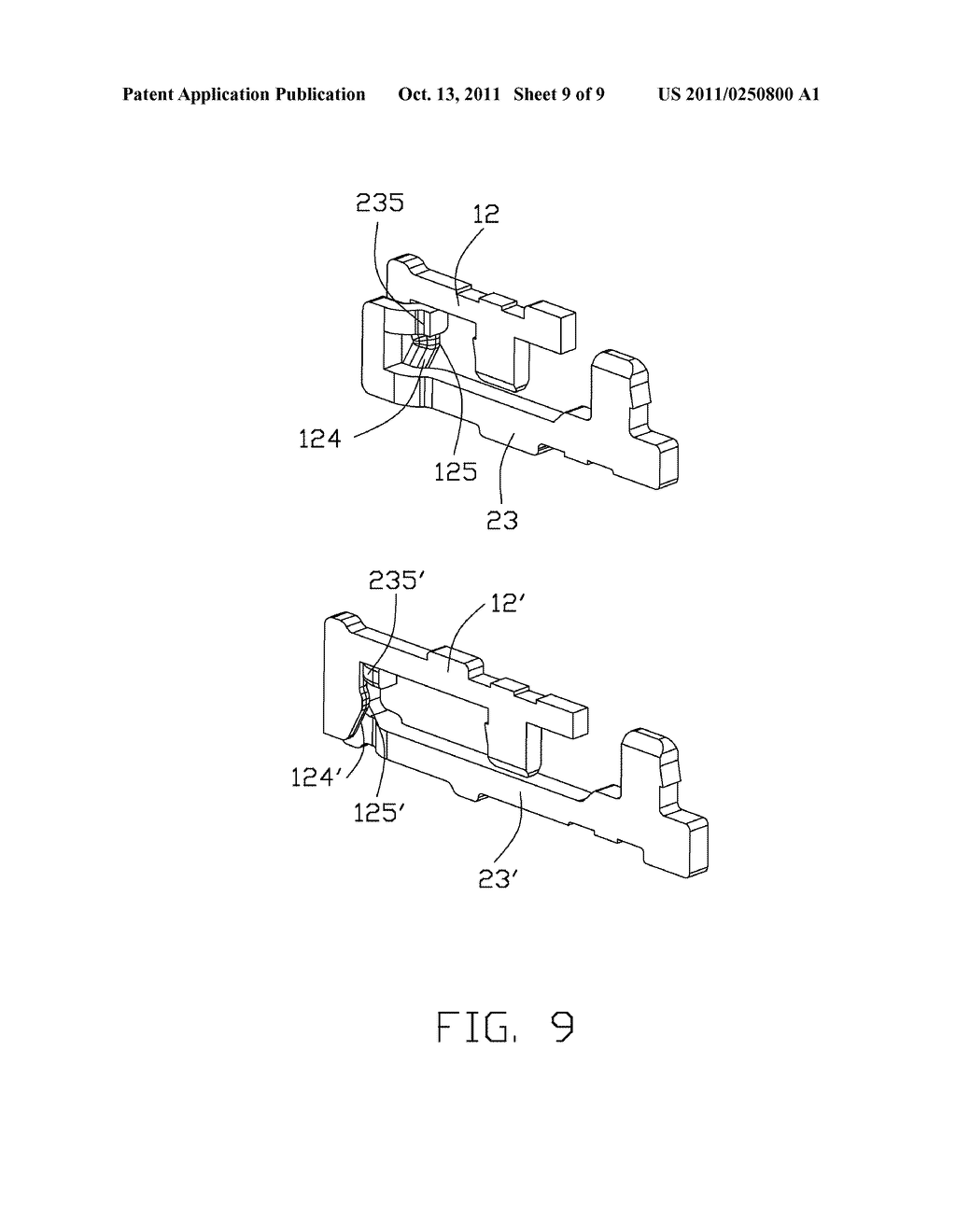 BOARD TO BOARD CONNECTOR ASSEMBLY HAVING IMPROVED PLUG AND RECEPTACLE     CONTACTS - diagram, schematic, and image 10