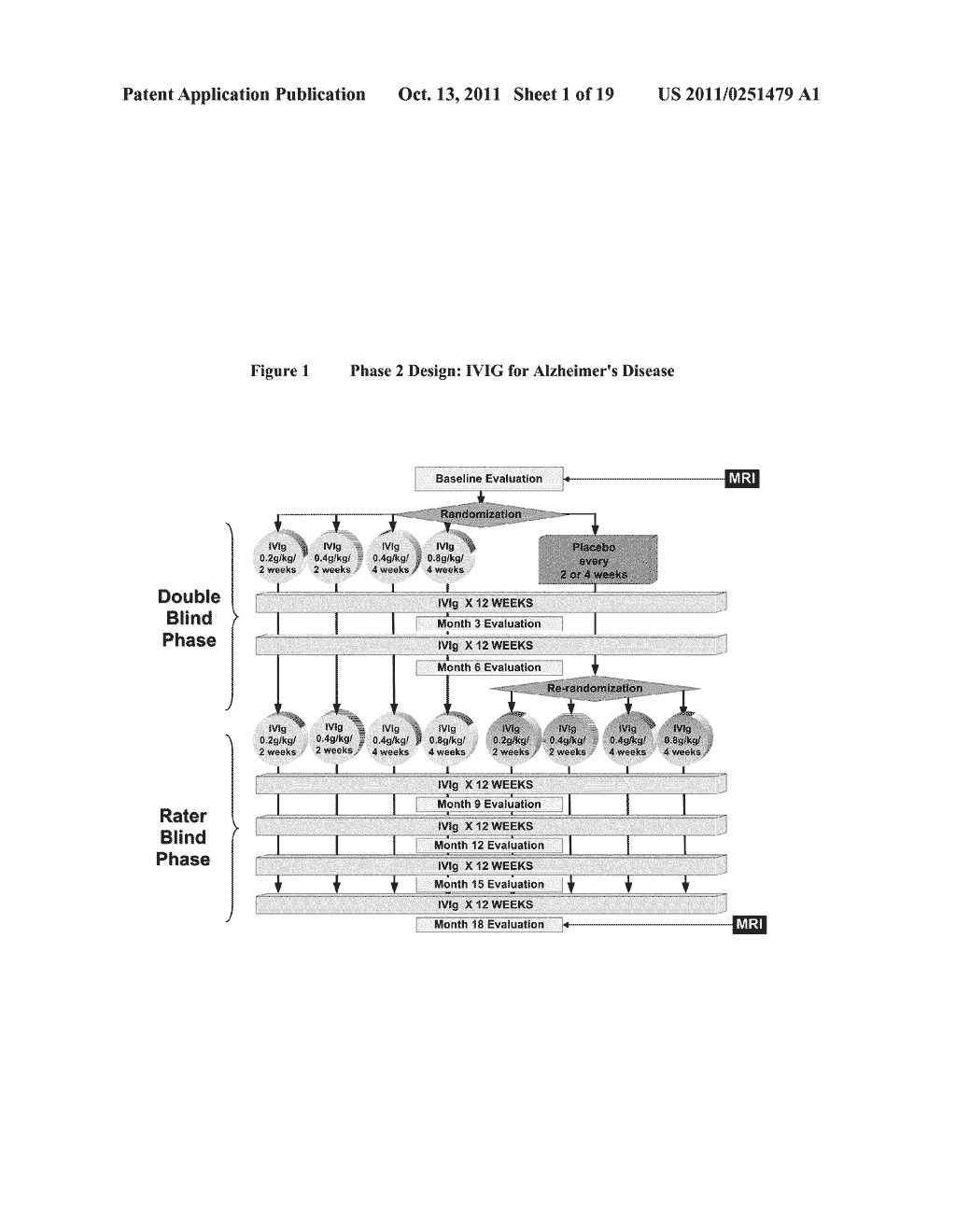 USE OF VENTRICULAR ENLARGEMENT RATE IN INTRAVENOUS IMMUNOGLOBULIN     TREATMENT OF ALZHEIMER'S DISEASE - diagram, schematic, and image 02