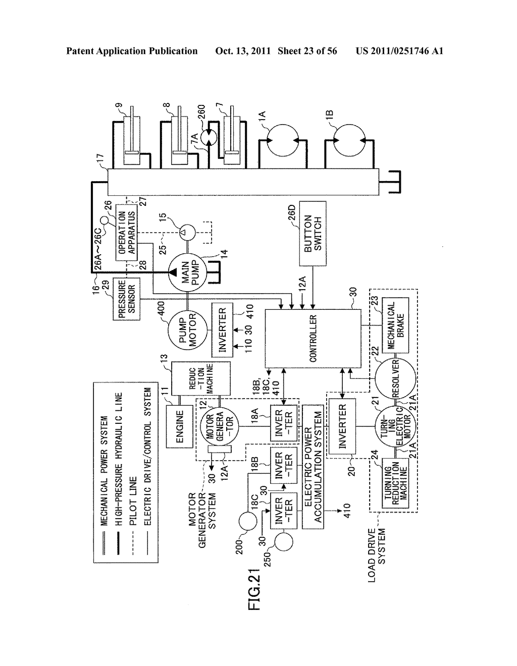 HYBRID-TYPE CONSTRUCTION MACHINE - diagram, schematic, and image 24