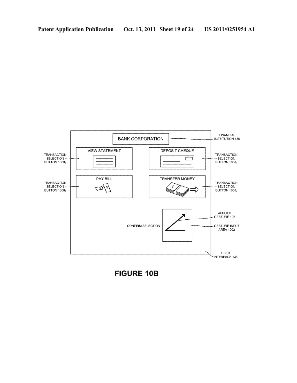 ACCESS OF AN ONLINE FINANCIAL ACCOUNT THROUGH AN APPLIED GESTURE ON A     MOBILE DEVICE - diagram, schematic, and image 20