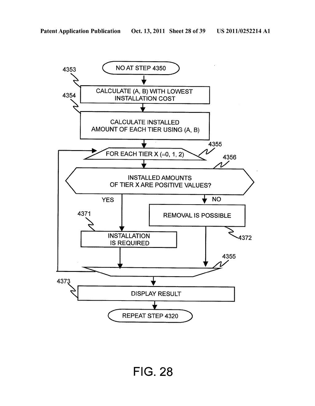 MANAGEMENT SYSTEM CALCULATING STORAGE CAPACITY TO BE INSTALLED/REMOVED - diagram, schematic, and image 29