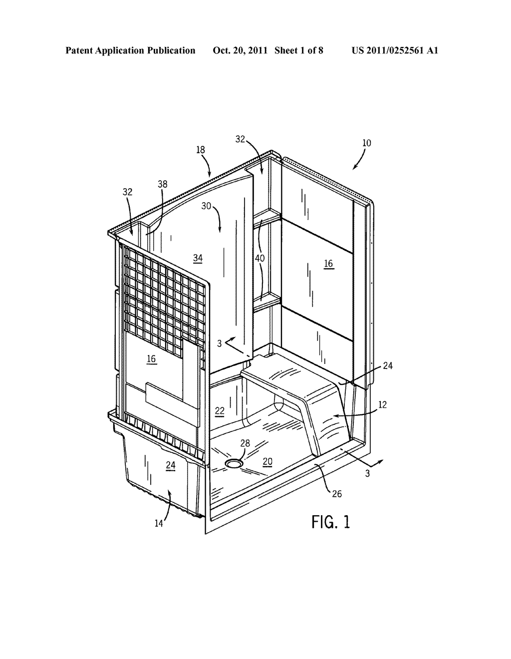 Movable Seat for Shower Stall - diagram, schematic, and image 02