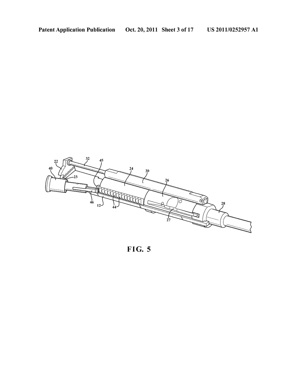 MODIFIED BOLT ASSEMBLY WITH FORWARD ASSIST ADAPTOR FOR ACCOMODATING SUB     CALIBER AMMUNITION UTILIZED IN AN AR-15 TYPE FIREARM - diagram, schematic, and image 04