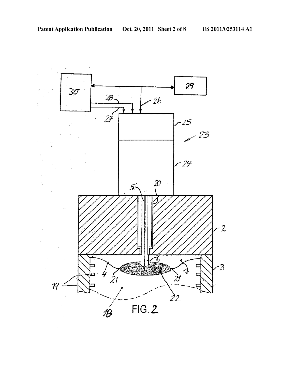 Method for Igniting a Fuel/Air Mixture of a Combustion Chamber, in     Particular in an Internal Combustion Engine, by Creating a Corona     Discharge - diagram, schematic, and image 03