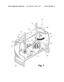 TOILET PLUNGER CLEANING RECEPTACLE diagram and image