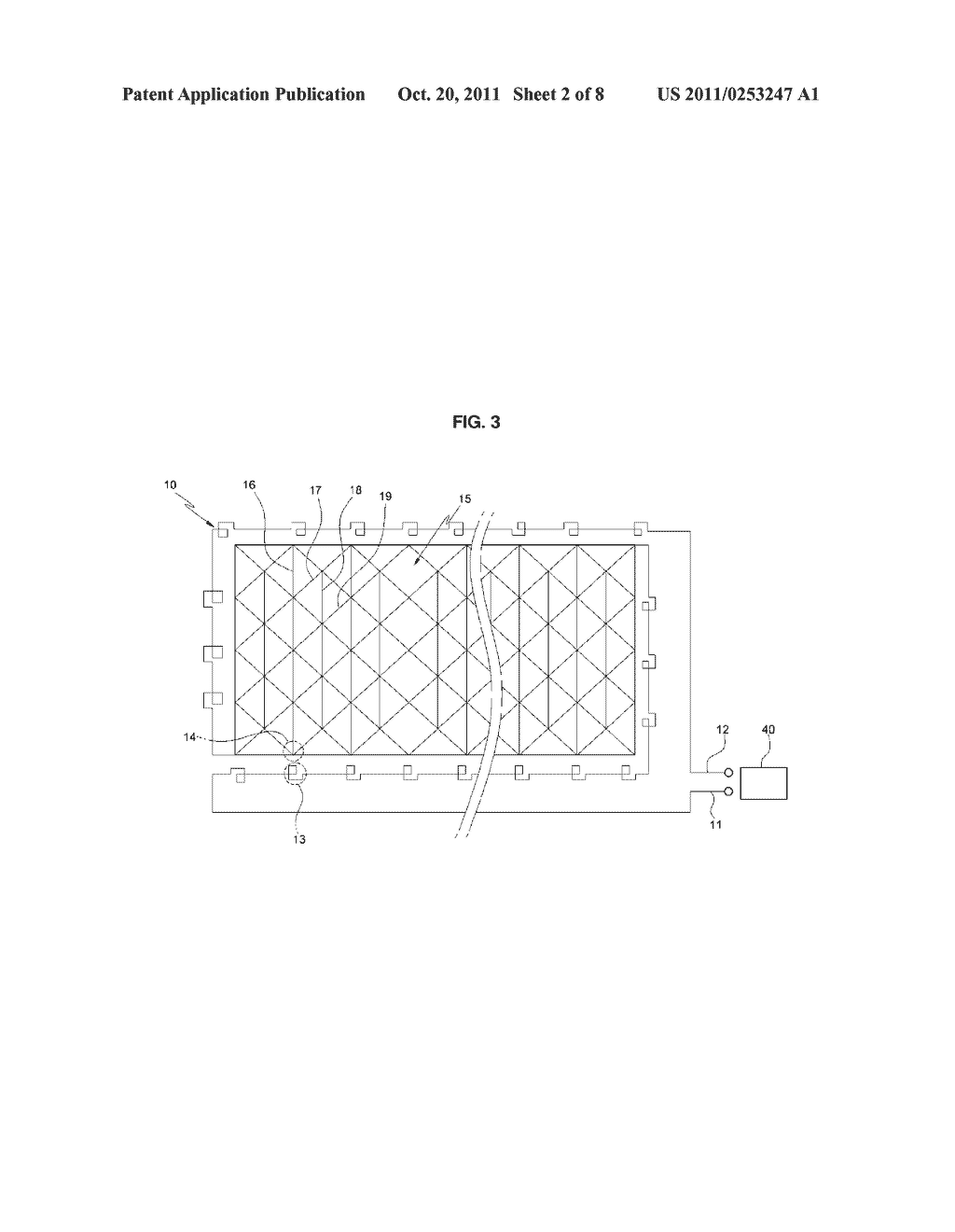 INTRUSION SENSING NET FOR UNMANNED OUTDOOR GUARDING SYSTEM AND WEAVING     MACHINE FOR SAME - diagram, schematic, and image 03