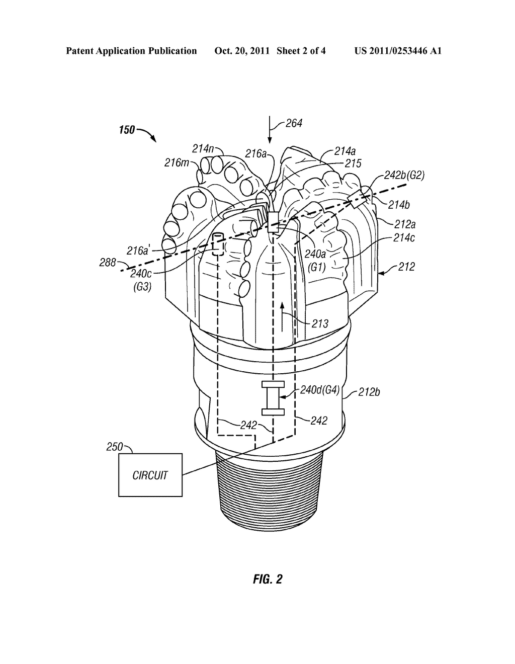 Apparatus and Methods for Estimating Tool Inclination Using Bit-Based     Gamma Ray Sensors - diagram, schematic, and image 03