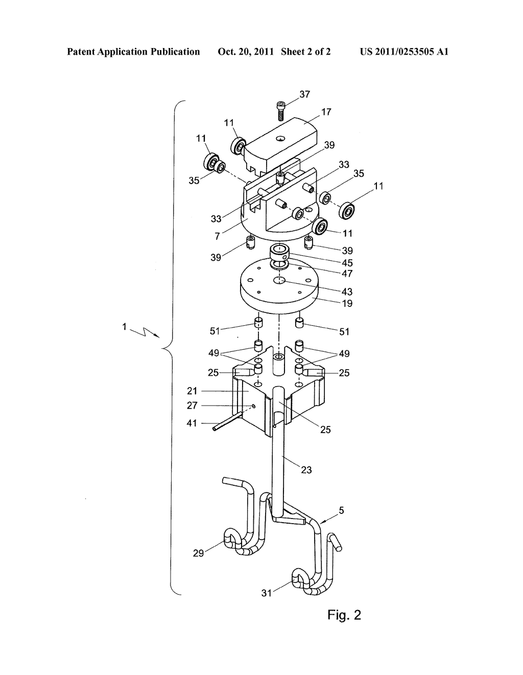 Rotatable Indexed Article Support for a Conveyor - diagram, schematic, and image 03