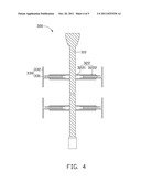 SUBSTRATE HOLDING DEVICE AND SPUTTERING APPARATUS HAVING SAME diagram and image