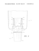 LIQUID CONTAINER EQUIPPED WITH DRINKING CUPS diagram and image