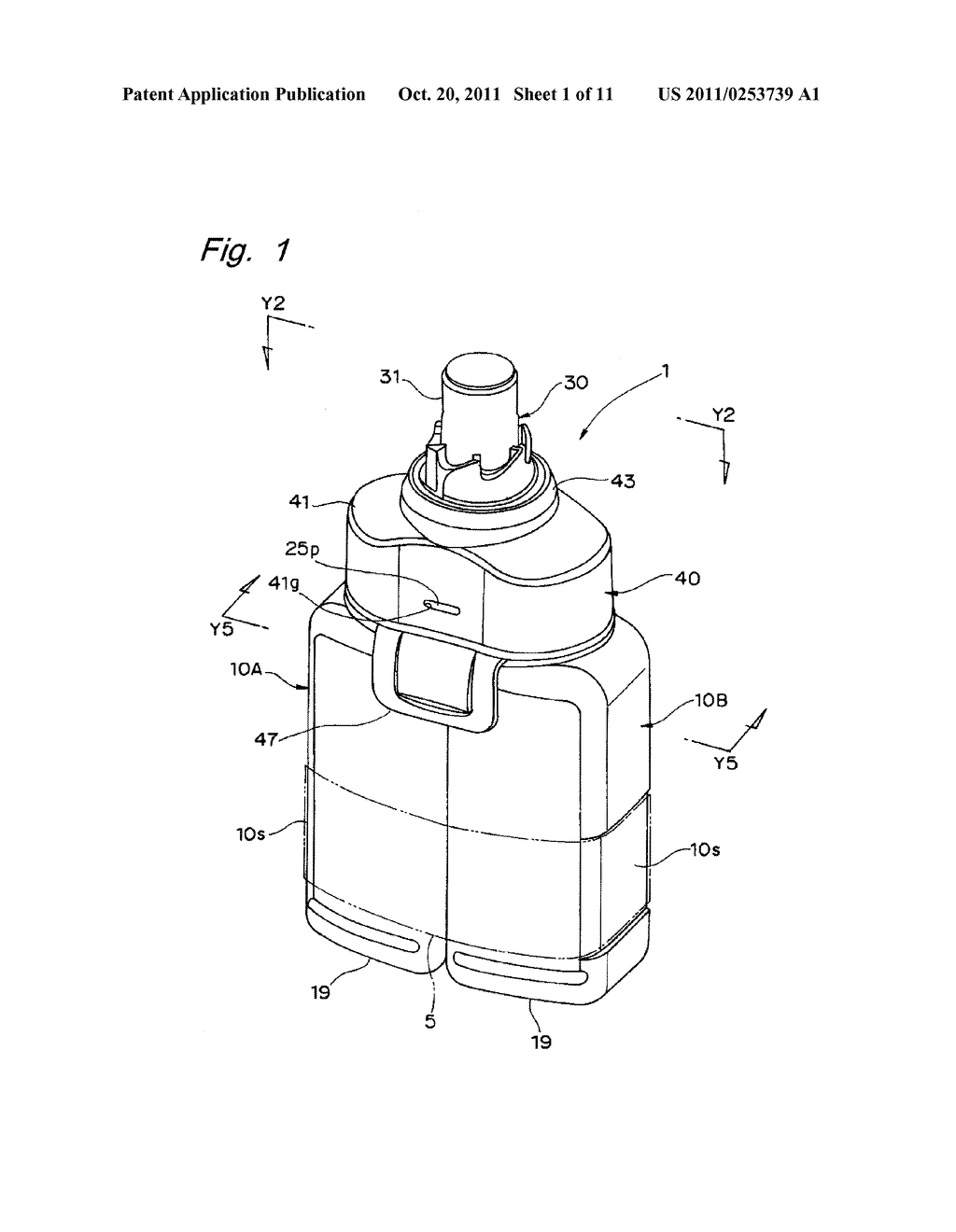 FLUID CONTAINER UNIT AND METHOD FOR  INJECTING DIFFERENT KINDS OF FLUIDS     INTO FLUID USAGE EQUIPMENT - diagram, schematic, and image 02