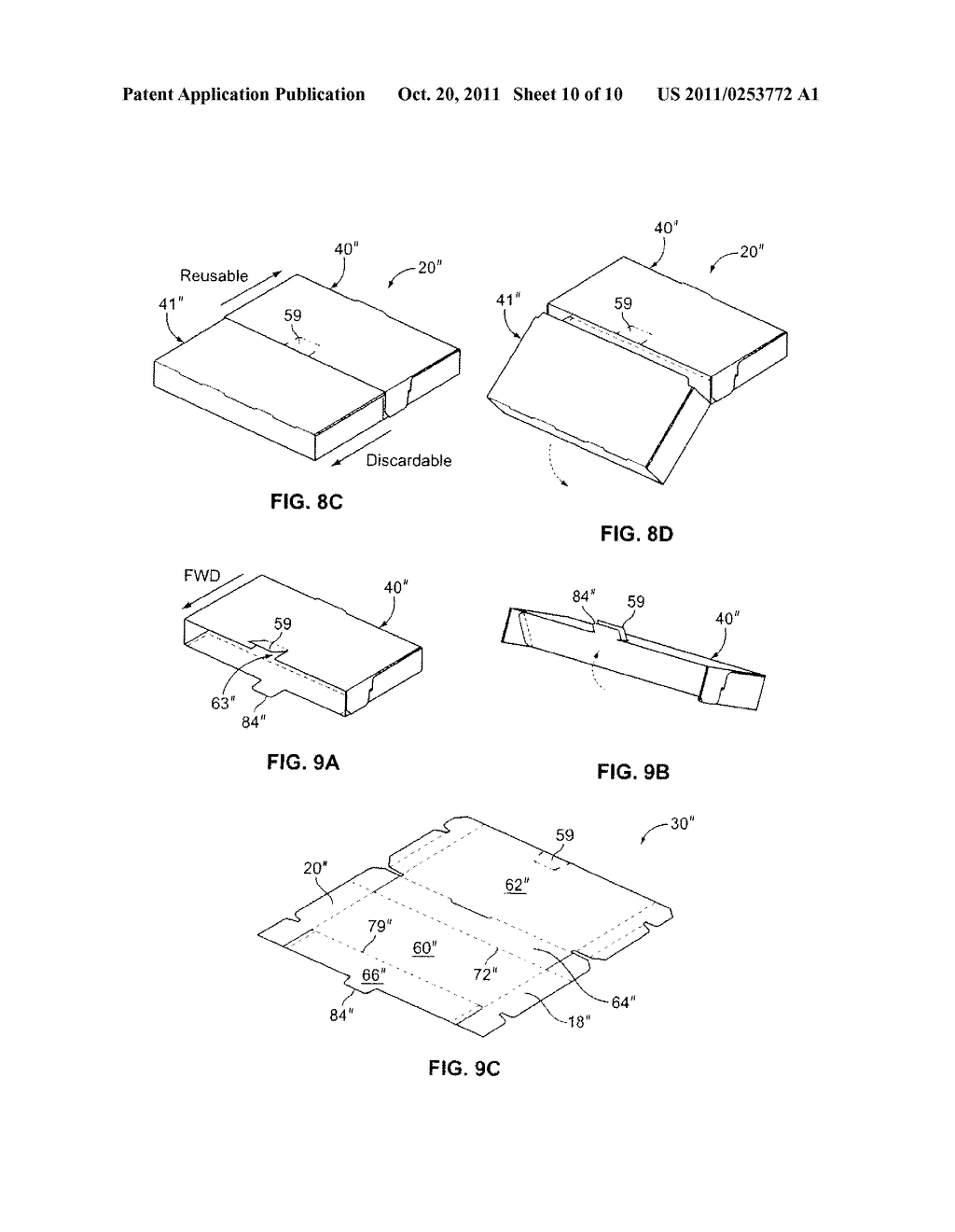 REDUCIBLE CARTON WITH LOCKING AND RECLOSURE FEATURES - diagram, schematic, and image 11