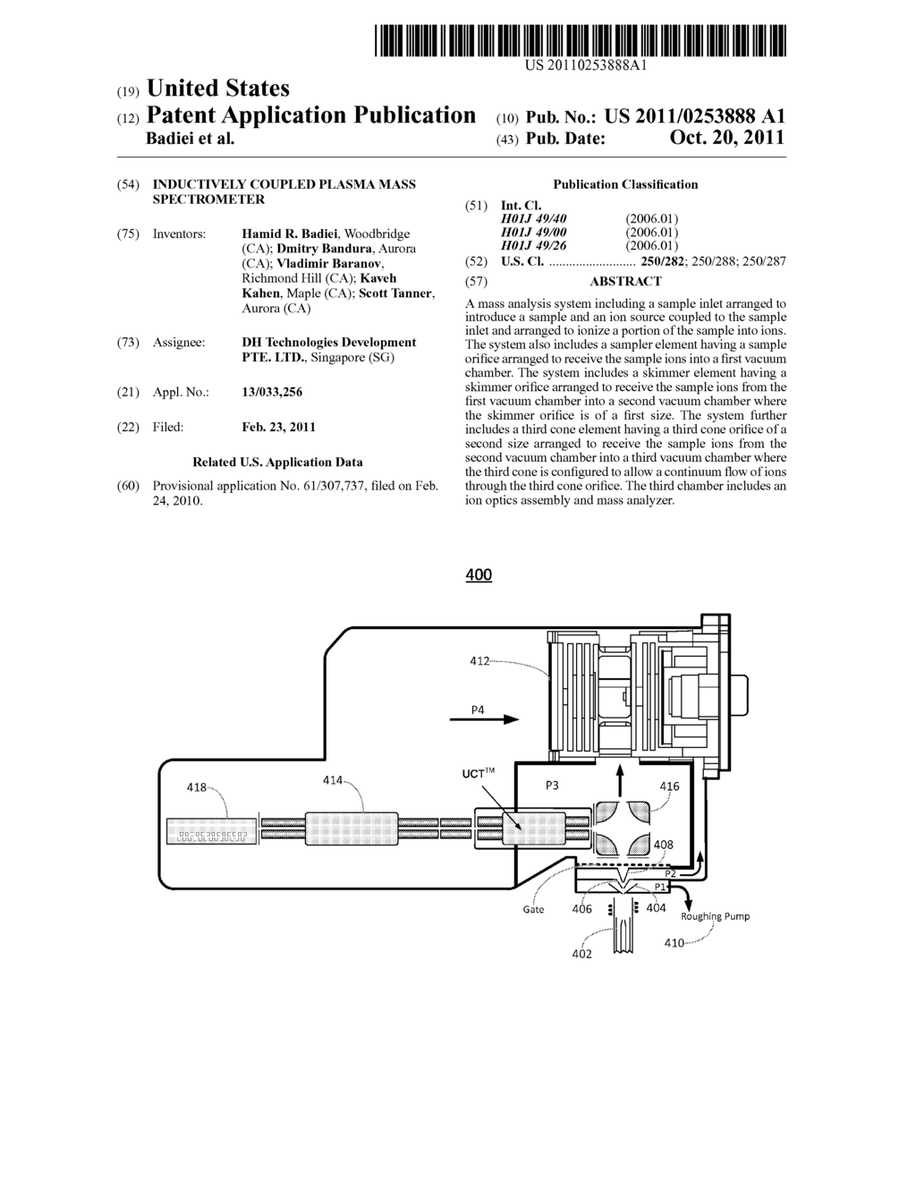 INDUCTIVELY COUPLED PLASMA MASS SPECTROMETER - diagram, schematic, and image 01