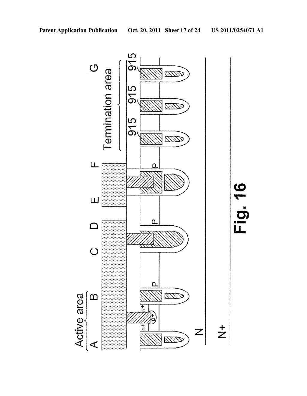 SHIELDED TRENCH MOSFET WITH MULTIPLE TRENCHED FLOATING GATES AS     TERMINATION - diagram, schematic, and image 18