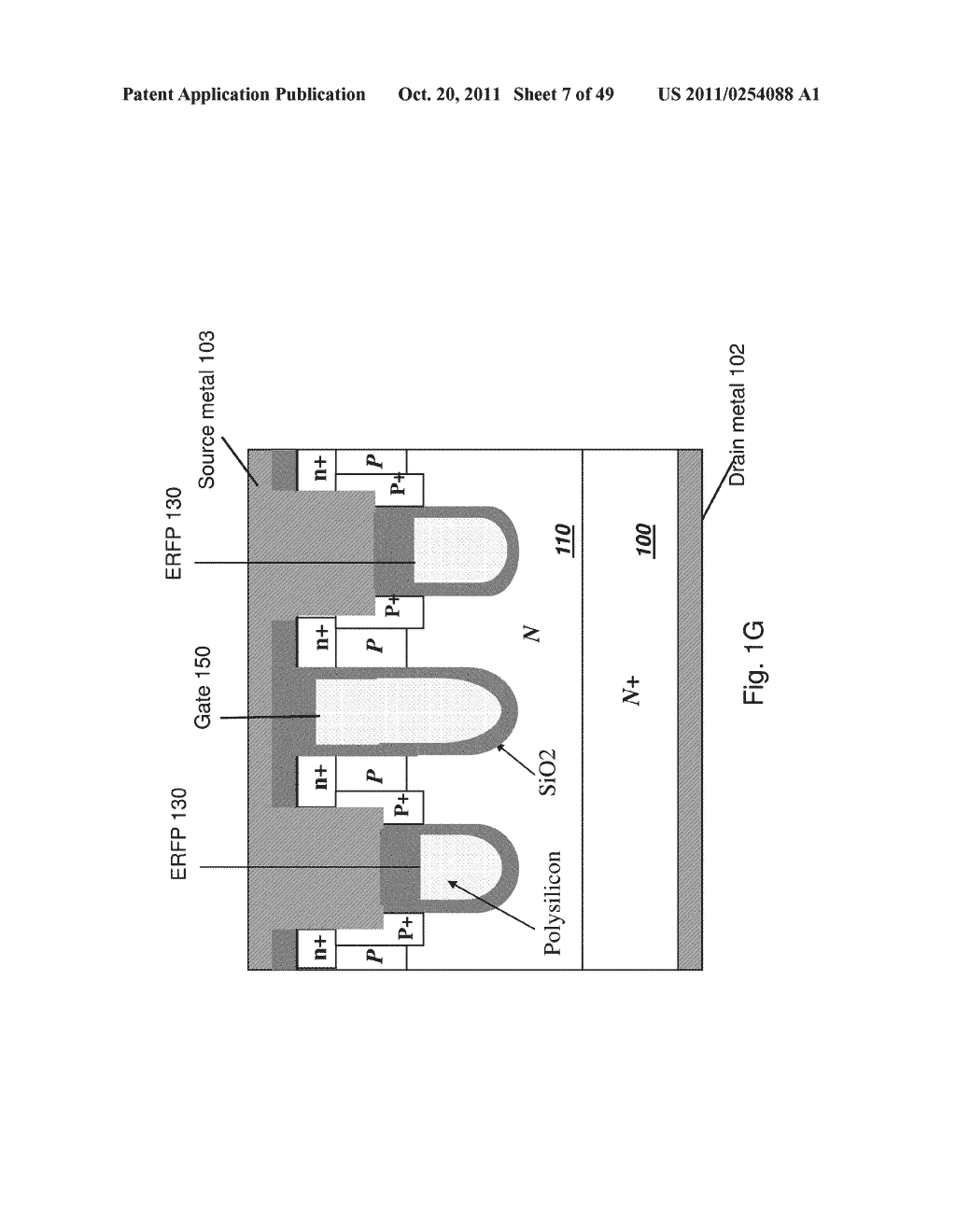 Power MOSFET With Embedded Recessed Field Plate and Methods of Fabrication - diagram, schematic, and image 08