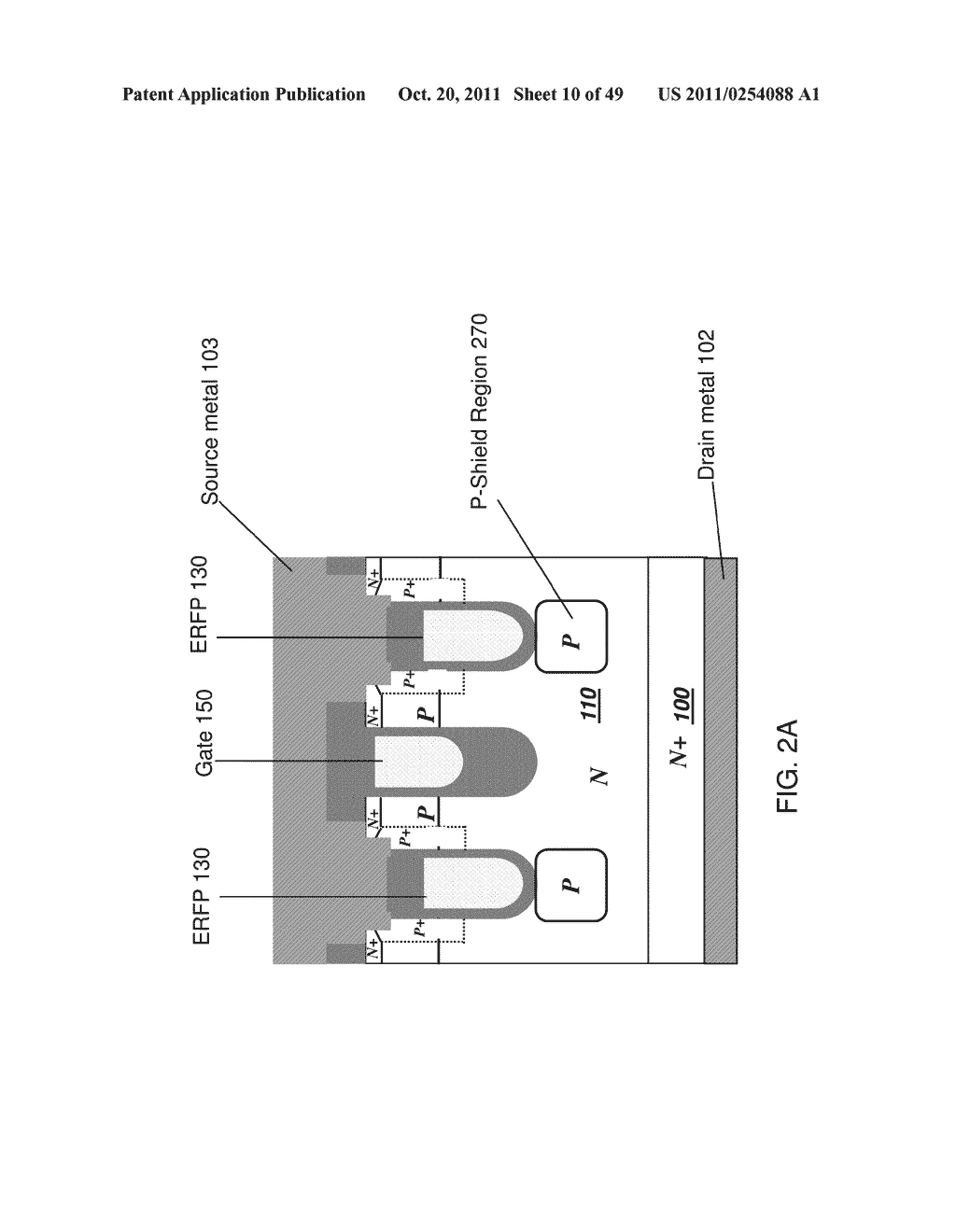 Power MOSFET With Embedded Recessed Field Plate and Methods of Fabrication - diagram, schematic, and image 11