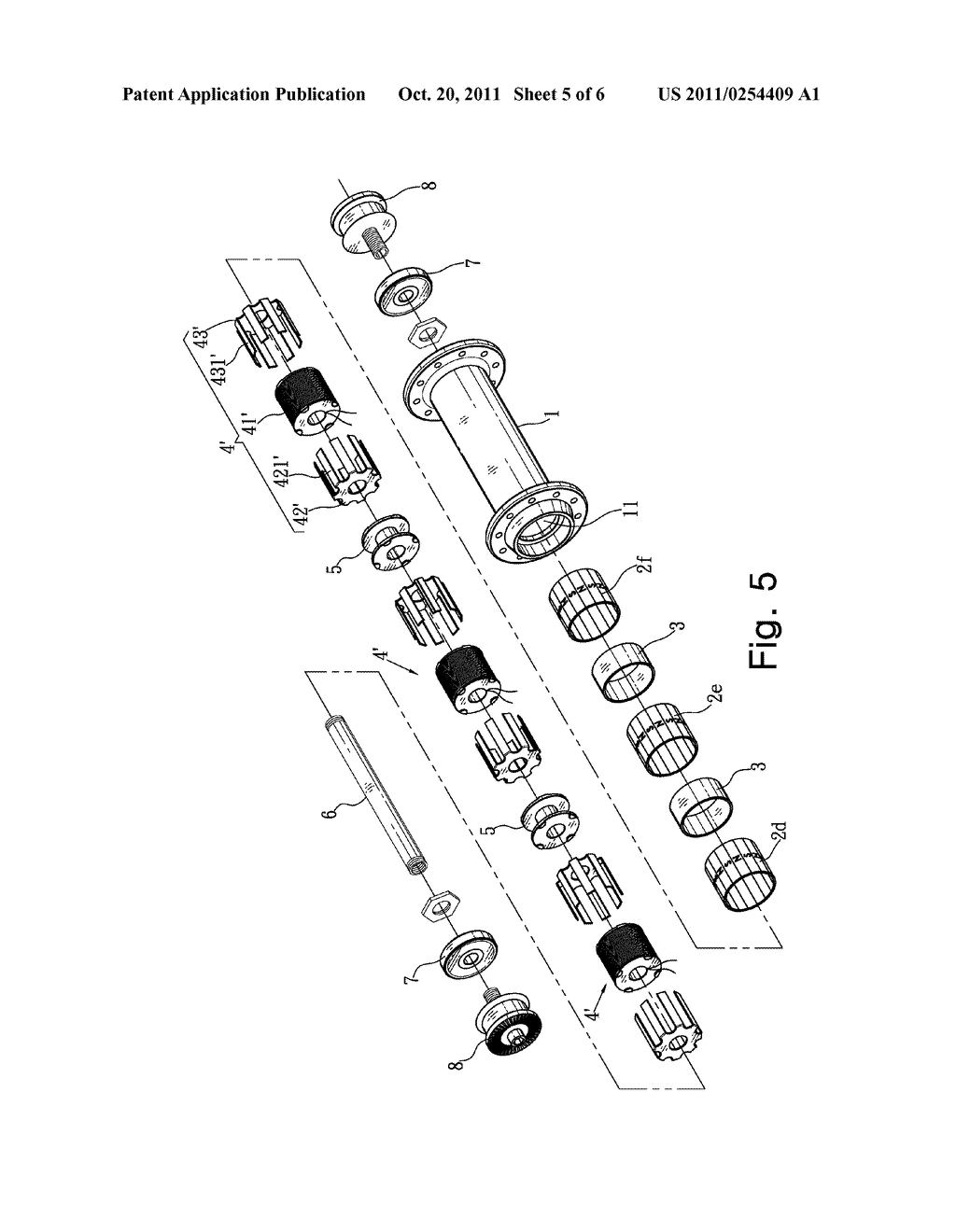 Reduced size and light weight hub dynamo of bicycle - diagram, schematic, and image 06