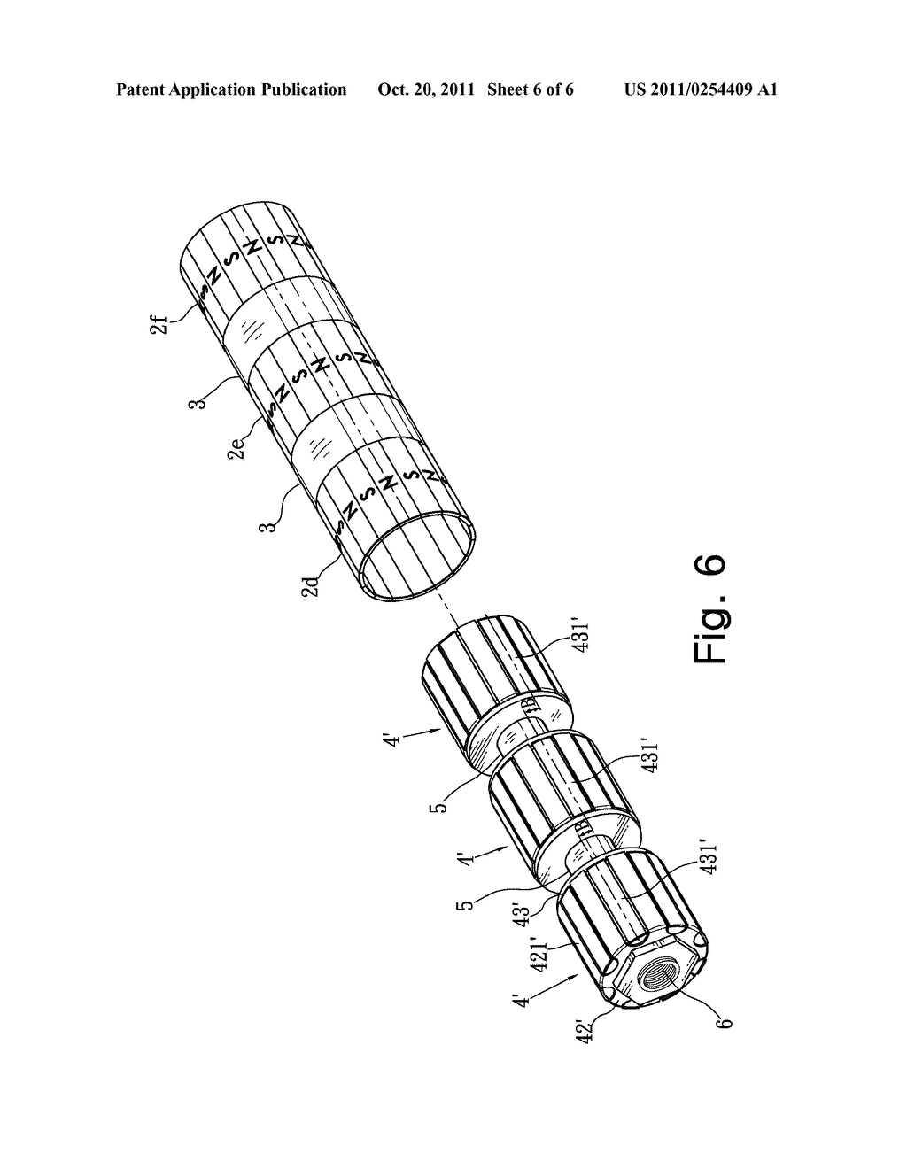 Reduced size and light weight hub dynamo of bicycle - diagram, schematic, and image 07