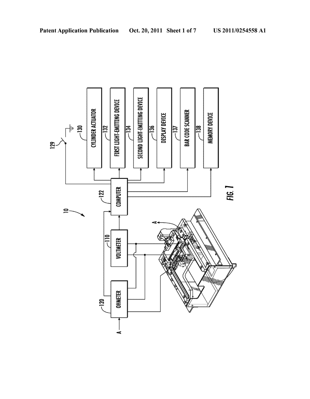 TESTING SYSTEM AND METHOD FOR TESTING A BATTERY CELL - diagram, schematic, and image 02