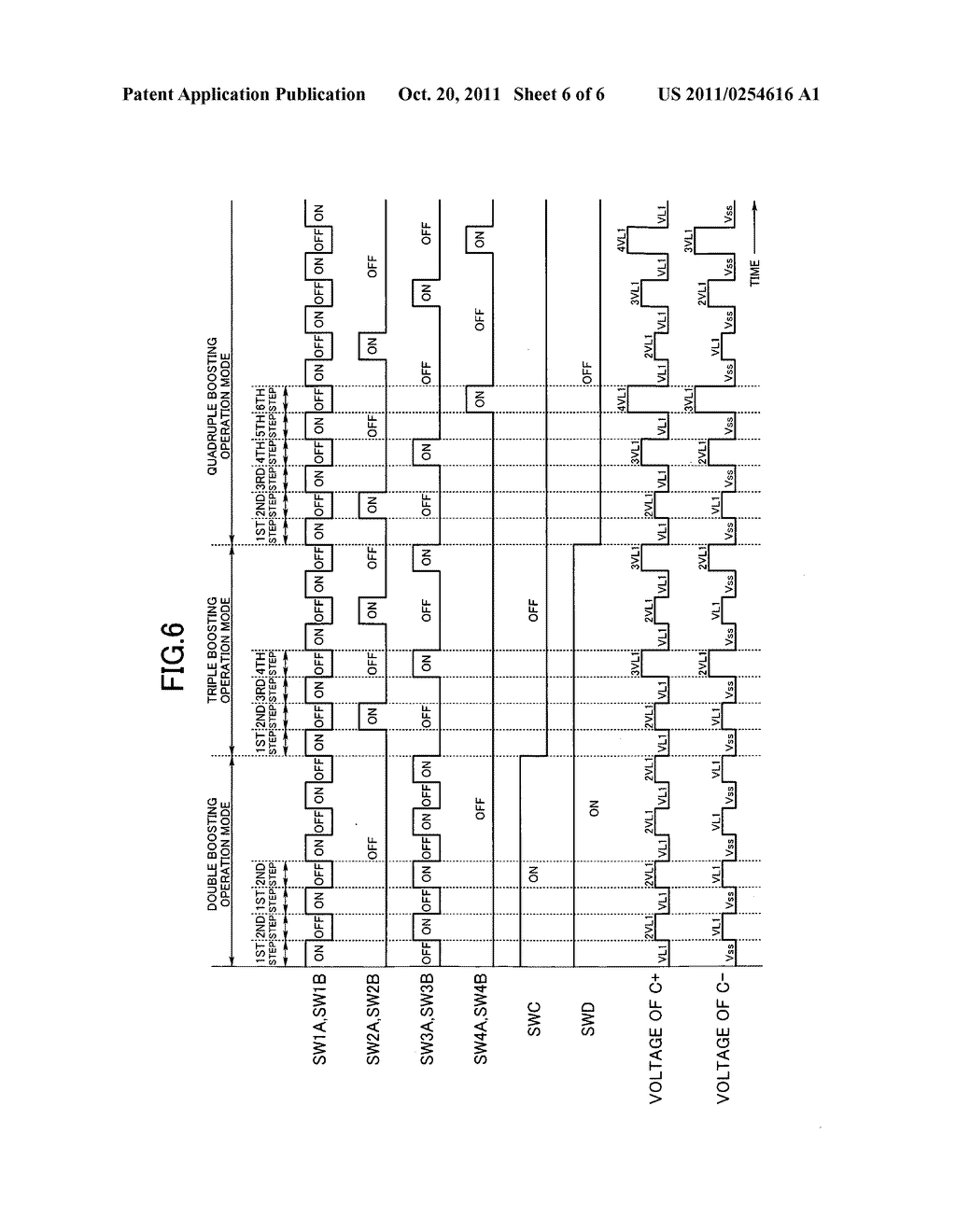 Boosting circuit of charge pump type and boosting method - diagram, schematic, and image 07