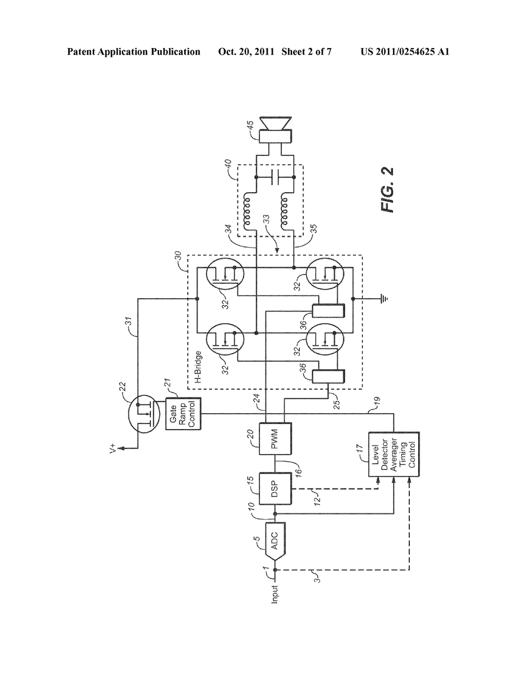 CIRCUIT AND METHOD FOR REDUCING NOISE IN CLASS D AMPLIFIERS - diagram, schematic, and image 03