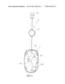 COMPUTER MOUSE CABLE REEL STOWAGE DEVICE diagram and image