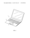 MOVABLE TOUCH MODULE AND ELECTRONIC DEVICE USING THE SAME diagram and image