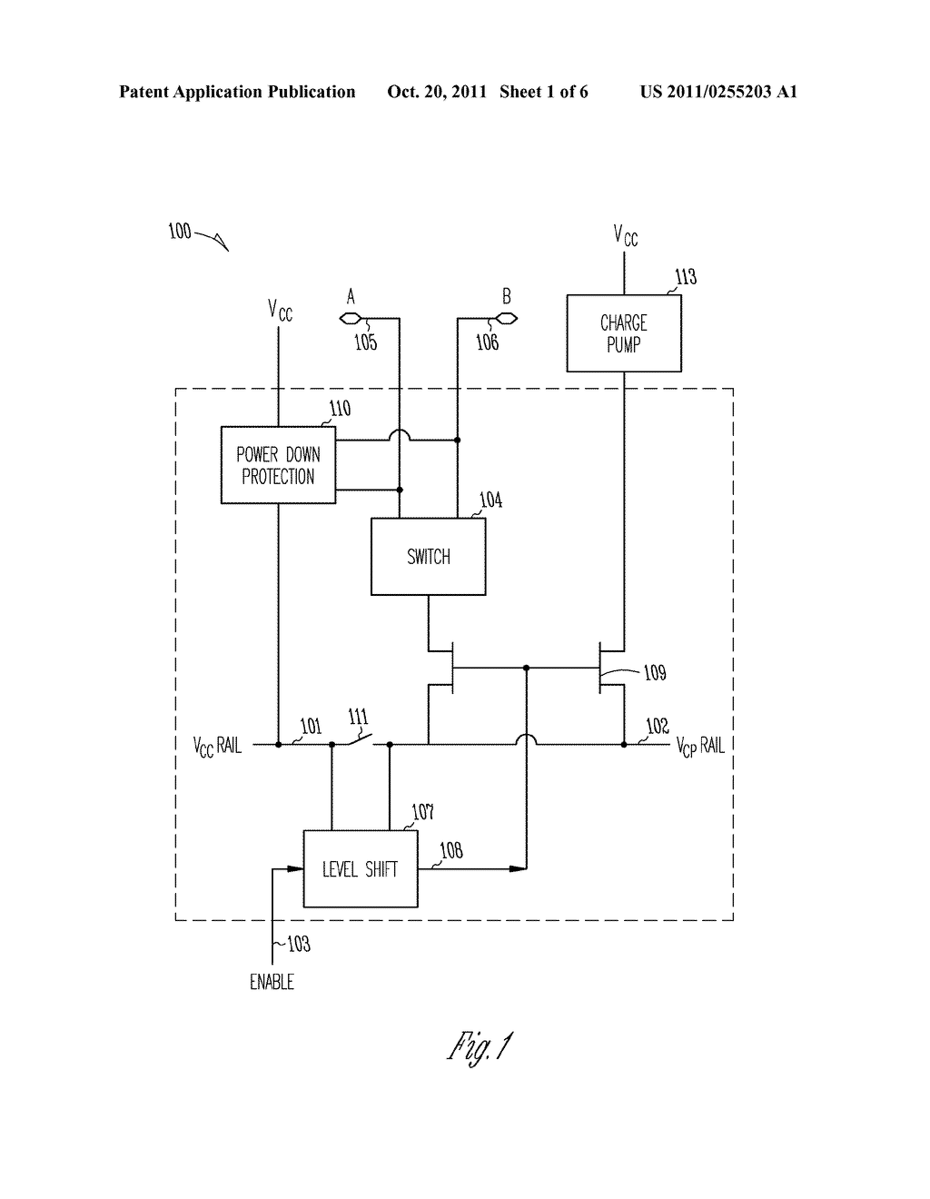 CHARGE PUMP SWITCH POWER DOWN PROTECTION - diagram, schematic, and image 02