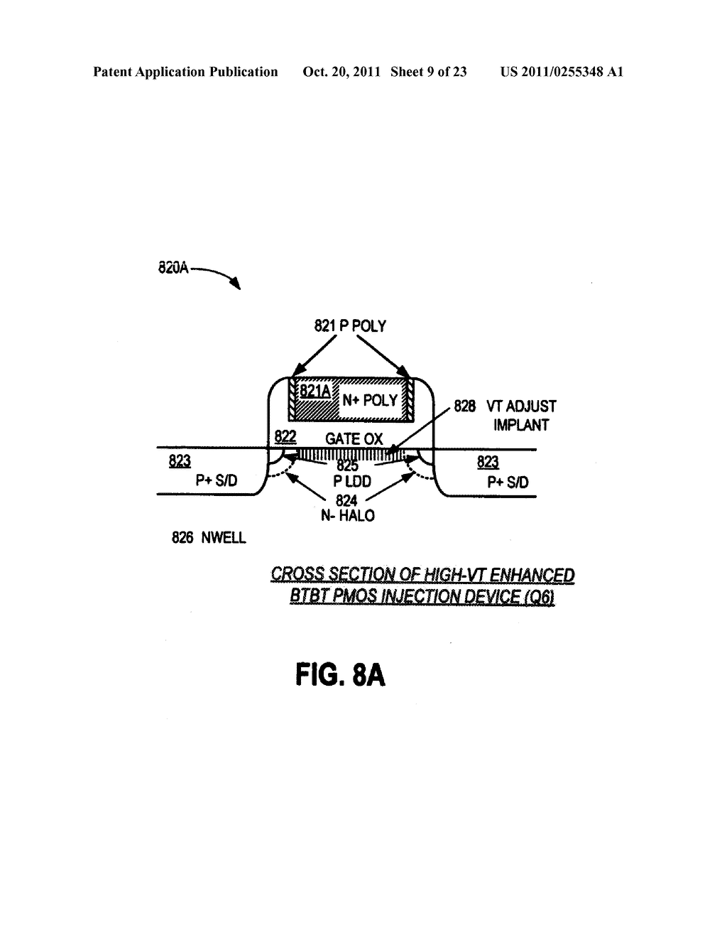 Non-Volatile Memory Cell with BTBT Programming - diagram, schematic, and image 10