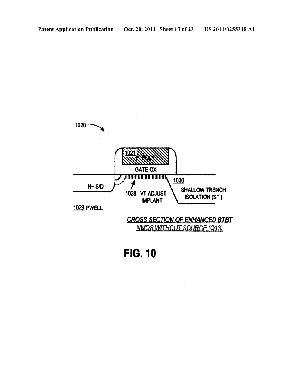 Non-Volatile Memory Cell with BTBT Programming - diagram, schematic, and image 14