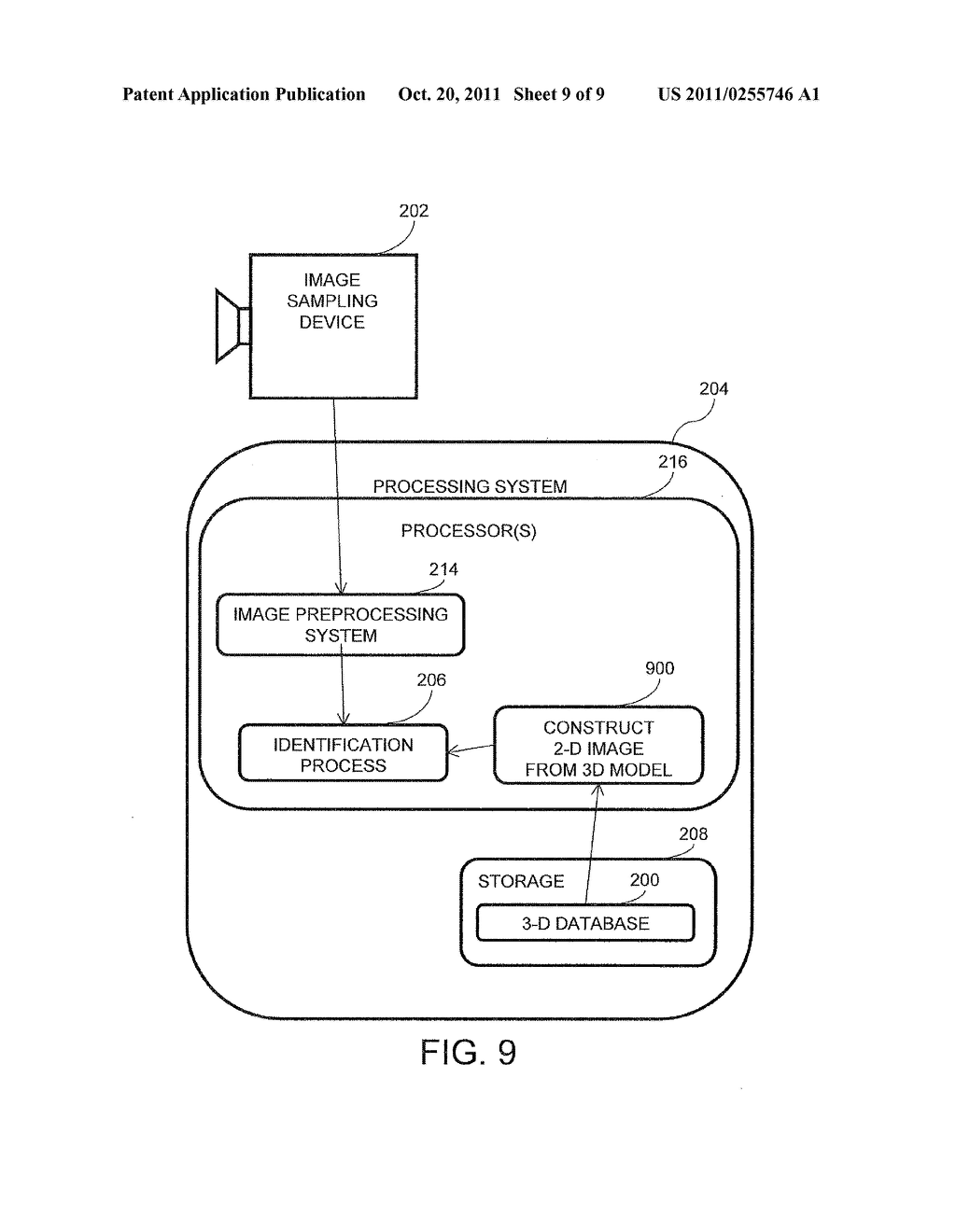  SYSTEM FOR USING THREE-DIMENSIONAL MODELS TO ENABLE  IMAGE COMPARISONS     INDEPENDENT OF IMAGE SOURCE - diagram, schematic, and image 10