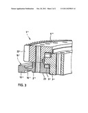 DEVICE FOR ROTATABLY COUPLING TWO COAXIAL CONNECTING ELEMENTS diagram and image