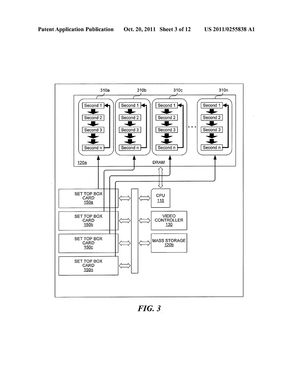 SYSTEMS AND METHODS FOR STORING A PLURALITY OF VIDEO STREAMS ON     RE-WRITABLE RANDOM-ACCESS MEDIA AND TIME- AND CHANNEL-BASED RETRIEVAL     THEREOF - diagram, schematic, and image 04