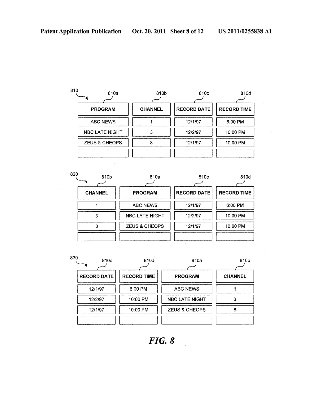 SYSTEMS AND METHODS FOR STORING A PLURALITY OF VIDEO STREAMS ON     RE-WRITABLE RANDOM-ACCESS MEDIA AND TIME- AND CHANNEL-BASED RETRIEVAL     THEREOF - diagram, schematic, and image 09