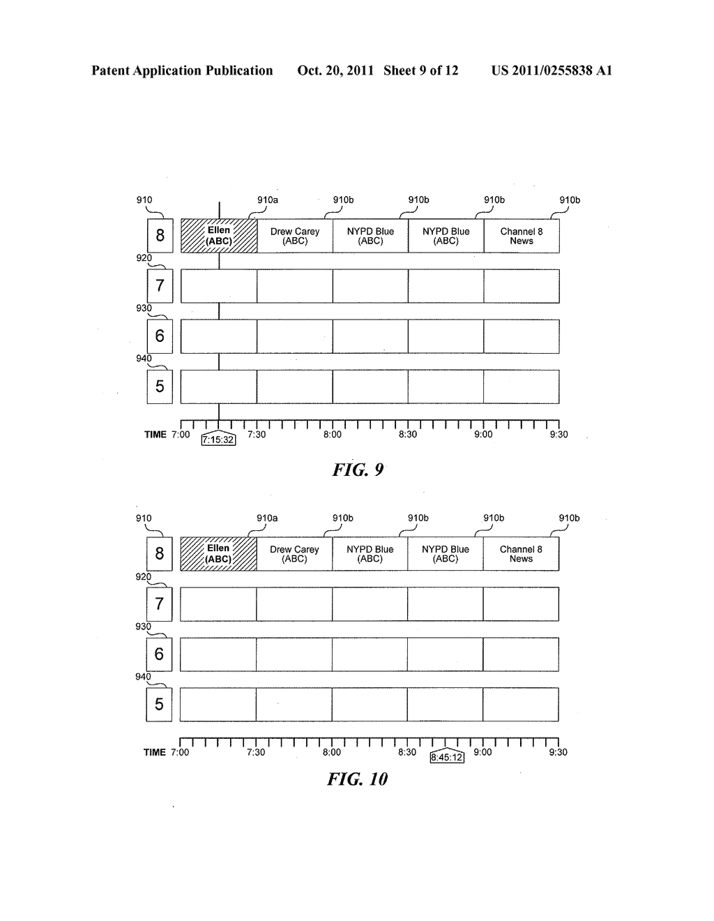 SYSTEMS AND METHODS FOR STORING A PLURALITY OF VIDEO STREAMS ON     RE-WRITABLE RANDOM-ACCESS MEDIA AND TIME- AND CHANNEL-BASED RETRIEVAL     THEREOF - diagram, schematic, and image 10