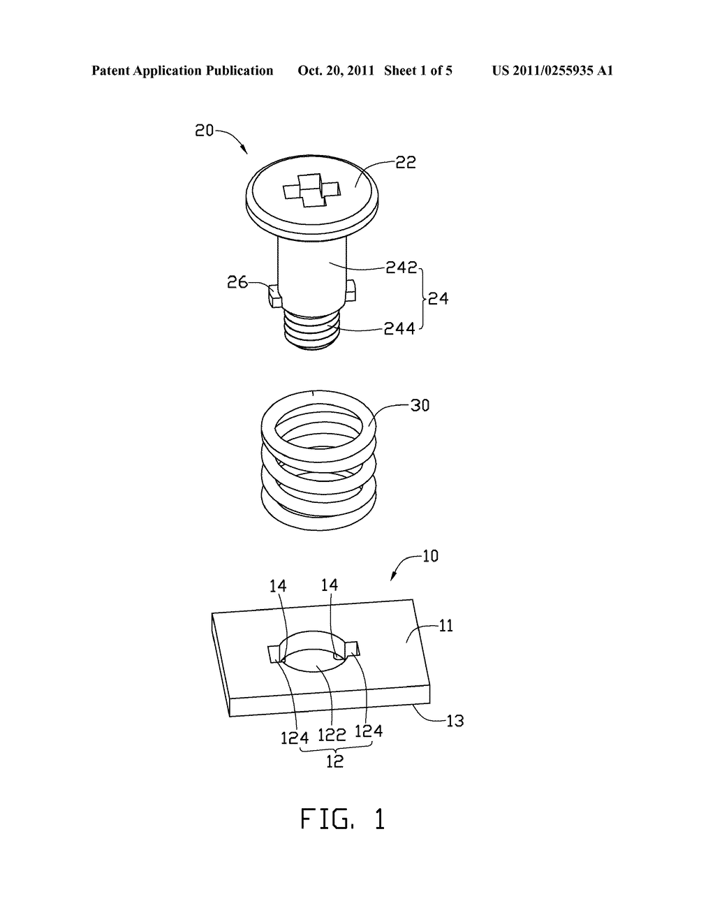 SECURING STRUCTURE WITH URGED FASTENER - diagram, schematic, and image 02