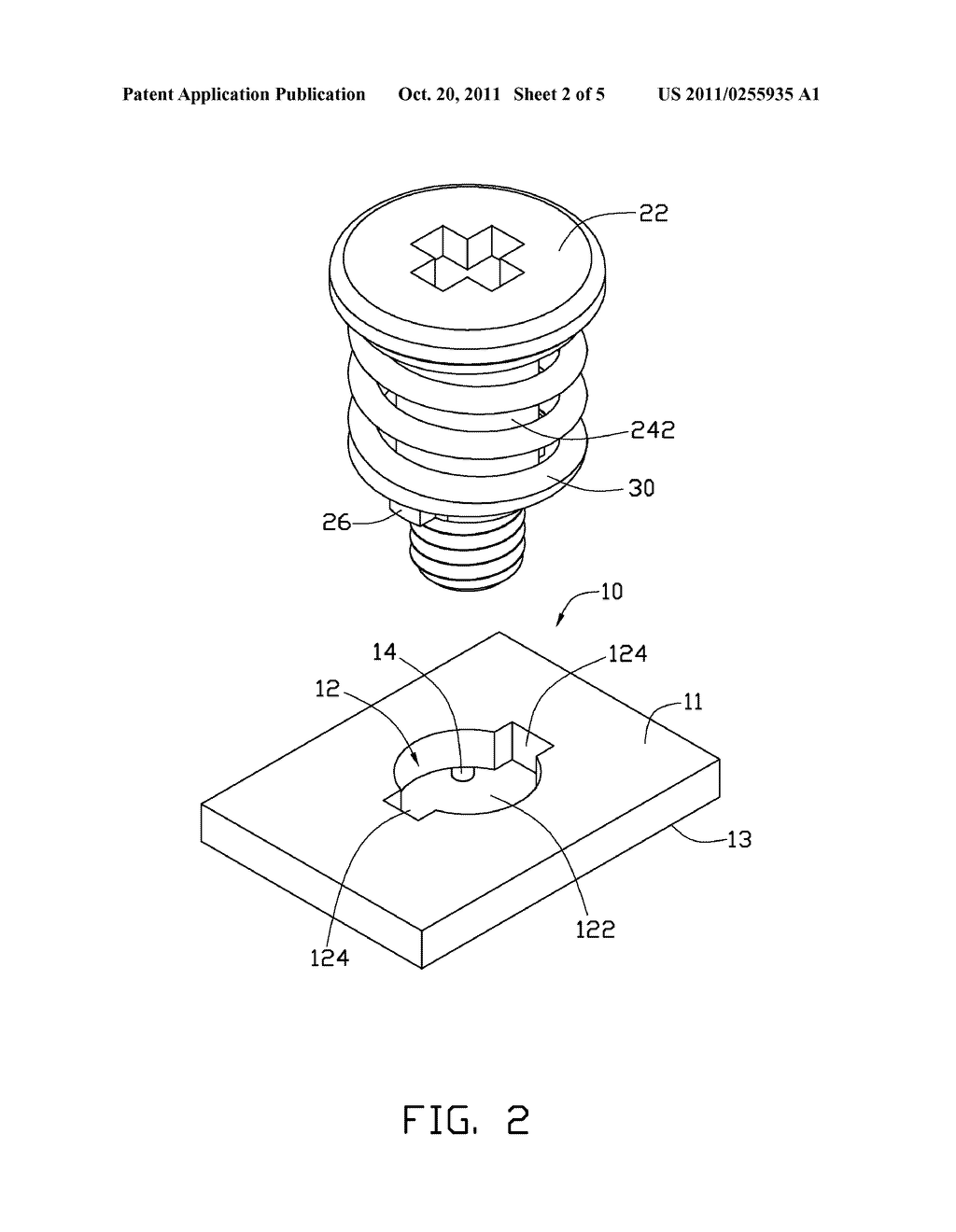 SECURING STRUCTURE WITH URGED FASTENER - diagram, schematic, and image 03