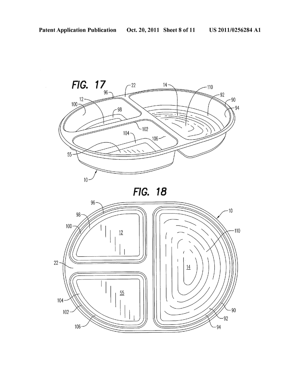 Multi-Temperature and Multi-Texture Frozen Food Microwave Heating Tray - diagram, schematic, and image 09