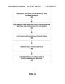 METHODS OF MANUFACTURING ELONGATED LENSES FOR USE IN LIGHT EMITTING     APPARATUSES diagram and image