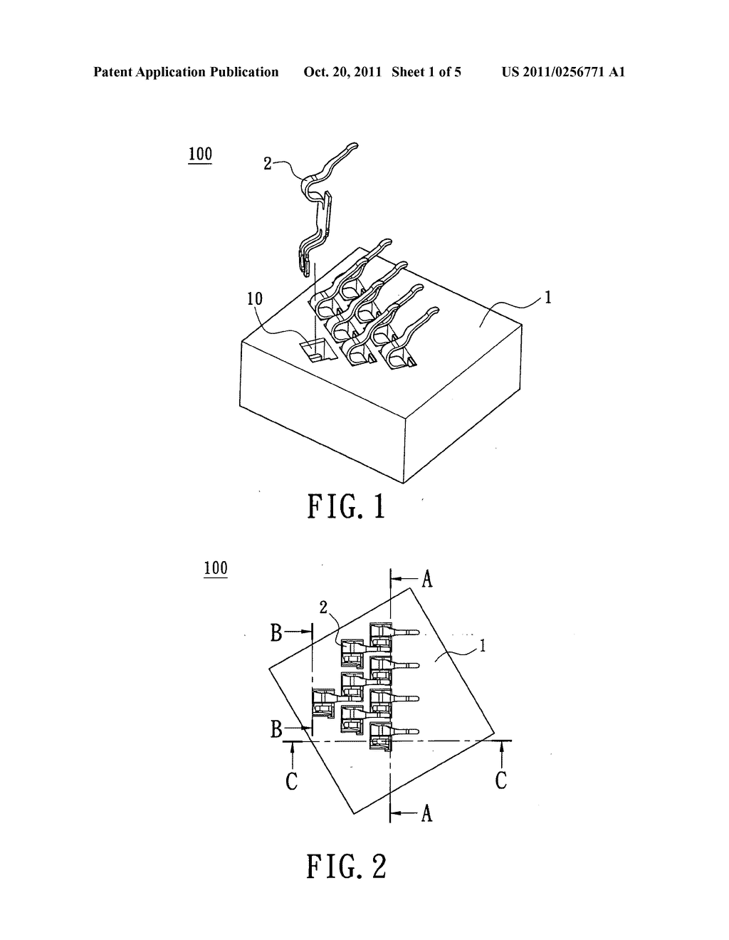 Electrical connector and terminal thereof - diagram, schematic, and image 02