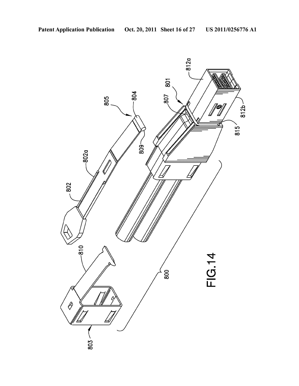 HORIZONTALLY CONFIGURED CONNECTOR WITH EDGE CARD MOUNTING STRUCTURE - diagram, schematic, and image 17